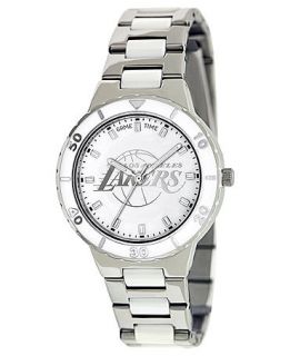 Game Time Watch, Womens Los Angeles Lakers White Ceramic and