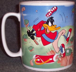 Warner Brothers Bugs Bunny Daffy Duck Golf Coffee Mug