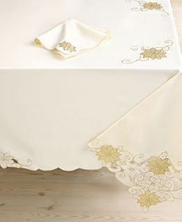Homewear Table Linens, Shimmering Poinsettia Collection