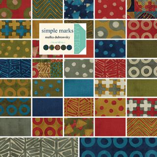 Moda Simple Marks Fat Quarters 40 Fabric FQs Malka Dubrawsky 23220AB