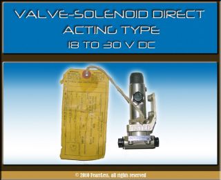 Solenoid Direct Acting Lowrider Race Car Marotta Valve Corp