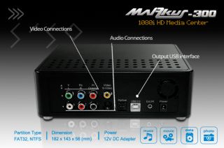 Zio Markus 300 3 5 1TB Hard Drive Media Player 1080i USB 2 0 TV Out 5