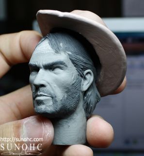 Custom Cowboy Marston Red Dead Figure Western Head Sculpt John