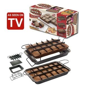 New as Seen on TV Non Stick Perfect Brownie Pan Set 