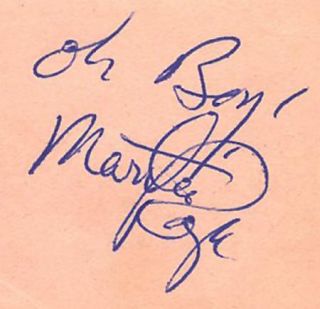 MARTHA RAYE & IAN FLEMING VINTAGE 1940s SIGNED BRITISH ALBUM PAGE