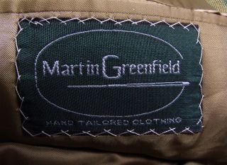 Martin Greenfield Hand Tailored Clothing Marvelous Mens Jacket Sz 42 R