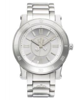 Juicy Couture Watch, Womens Rich Girl Silver Aluminum Bracelet 41mm