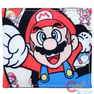 Nintendo Super Mario Kids Wallet Canvas Bi Fold Game Wallet