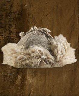 Denim & Supply Ralph Lauren Hat, Intarsia Knit Faux Fur Trim Cap