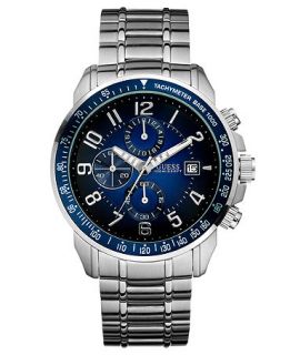GUESS Watch, Mens Chronograph Stainless Steel Bracelet 45mm U15072G2