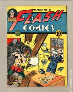 Flash Comics 1940 DC 51 VG FN 5 0