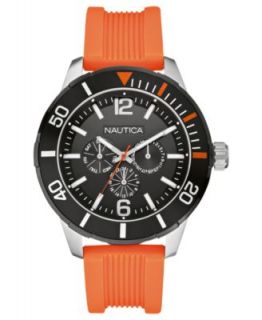 Nautica Watch, Mens Orange Resin Strap 44mm N11088G   All Watches