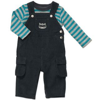 Carters Baby Set, Baby Boys Stripe Shirt and Overall
