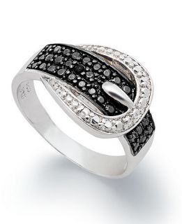 Victoria Townsend Sterling Silver Ring, Black Diamond (1/4 ct. t.w