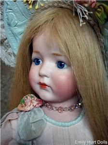 Antique Reproduction porcelain doll by Emily Hart dress Mary Lambeth