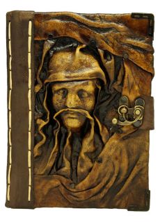 Baby Jesus and Mary Brown Leather Bound Journal Notebook Diary