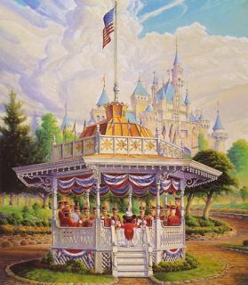 Disneyland Gazebo Bandstand Castle Signed by Souders