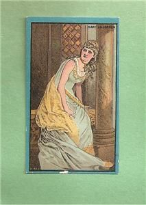 Actress Mary Anderson on Mexican Puffs Cigarros Victorian Trade Card
