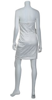 Mark James Badgley Mischka Pristine White Strapless Cocktail Eve Dress