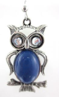 New Marlyn Schiff Silver Tone Owl Ring Earrings Set