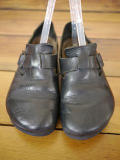 Vintage Birkenstock London Leather Mary Jane Comfort Clogs Sandals