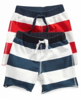 First Impressions Baby Playwear, Baby Boys Denim Stripe Shorts   Kids