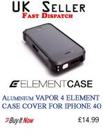 Black Cleave Metal Element Non Vapor Blade Aluminium Bumper Case