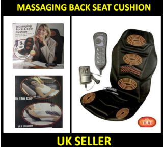 New Heated Back Seat Massage Cushion Chair Massage Office Home Relax