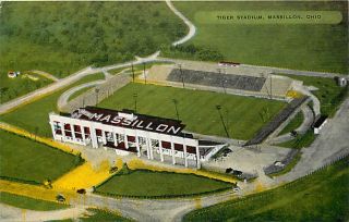 Oh Massillon Tiger Stadium Kropp Very Early M47519