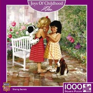 Masterpieces Joys of Childhood Sharing Secrets Jigsaw Puzzle 1000 PC