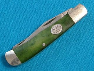 Moore Maker Matador TX 5210 USA Custom Green Bone Trapper Knife Knives