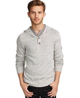 Kenneth Cole New York Sweater, Spacedye Knit Hoodie   Mens Sweaters