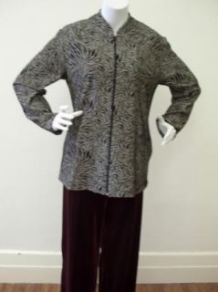 Chico’s Travellers Jacket Size 2 and Top Size 3 Twin Set