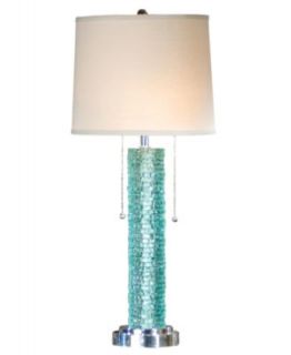 Regina Andrew Table Lamp, Baha Blue Glass Lamp   Lighting & Lamps