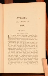 1905 Ayesha The Return of She by H Rider Haggard Illustrated by