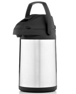 Primula Double Wall Carafe with Pump, 2.5L Stainless Steel   Cookware