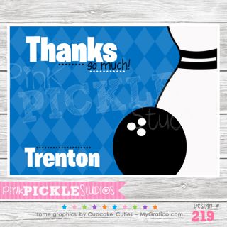 Boy 2 Personalized Party Invitation or Thank You Card 219