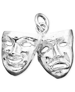 Rembrandt Charms Sterling Silver Comedy & Tragedy Charm   Fashion