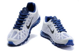 Nike Air Max 2011 Mens Running Training Shoes Blue White Black UK10