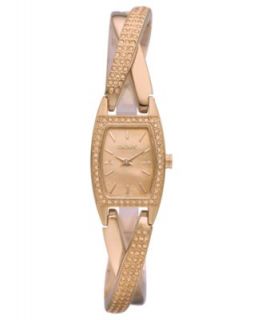 DKNY Watch, Womens Rose Gold Ion Plated Stainless Steel Crossover