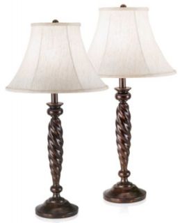 Kathy Ireland by Pacific Coast Table Lamps, New England Village Set of