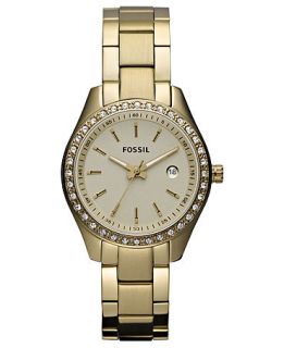 Fossil Watch, Womens Mini Stella Gold tone Stainless Steel Bracelet