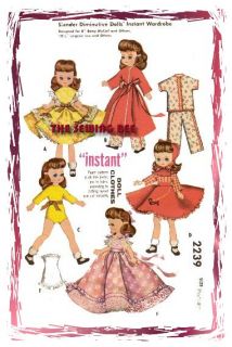 2239 Old Betsy McCall Doll Pattern 7 8 Vintage
