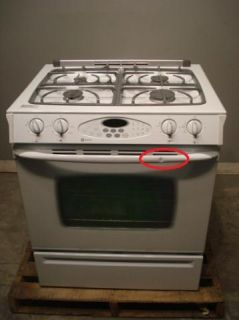 Maytag 30 Slide in Gas Range MGS5875BDW White Scuff on The Handle