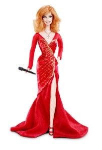 2011 Reba McEntire Barbie Titan Red Hair Sexy Dress