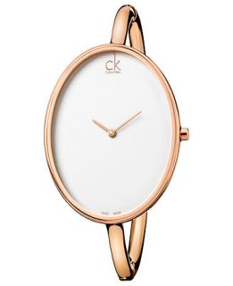 ck Calvin Klein Watch, Womens Swiss Sartorially Rose Gold PVD
