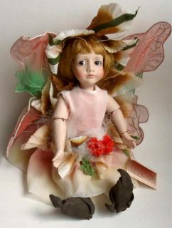 1984 Cindy McClure Fairy Doll Clover Porcelain 12 with Tag Excellent