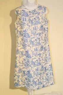 Vintage McMullen Shirtwaist Bluetoile Dress