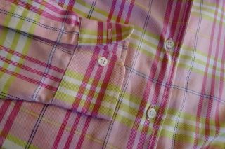 McLaughlin Relaxed Whitney Blouse Cotton Plaid Shirt 6