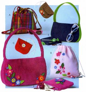  Backpacks Bags Handbag Purse McCalls 4609 Sewing Pattern